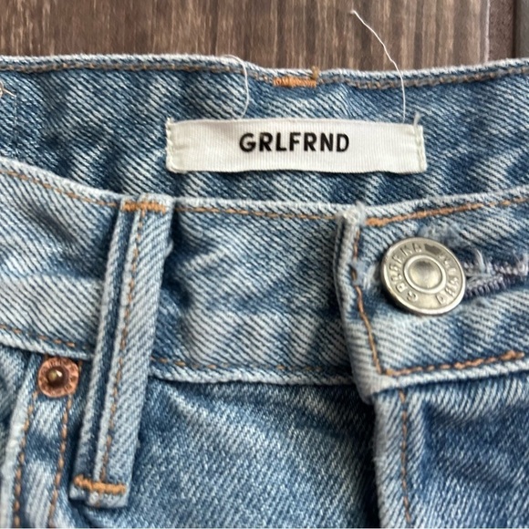 GRLFRND Karolina High Rise Skinny Distressed Jeans Butt Rip Little More Love 26 - Picture 8 of 10